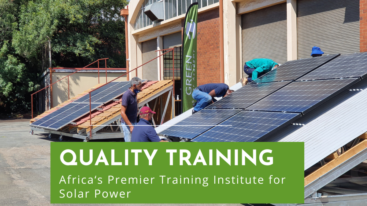 Quality training is the key to success in the solar industry – GREEN ...